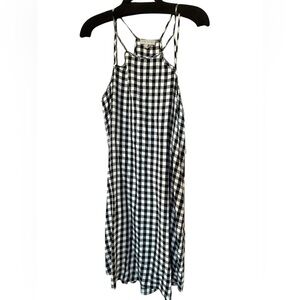 1.State NWT Women size S Black and White Checkered Dress